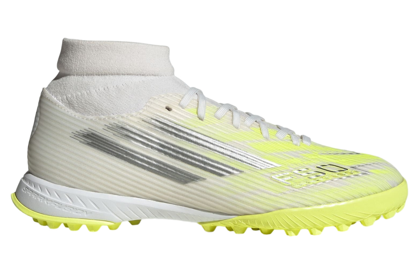 Adidas F50 Sparkfusion League Mid Cut Turf WMNS Cloud White / Iron Metallic