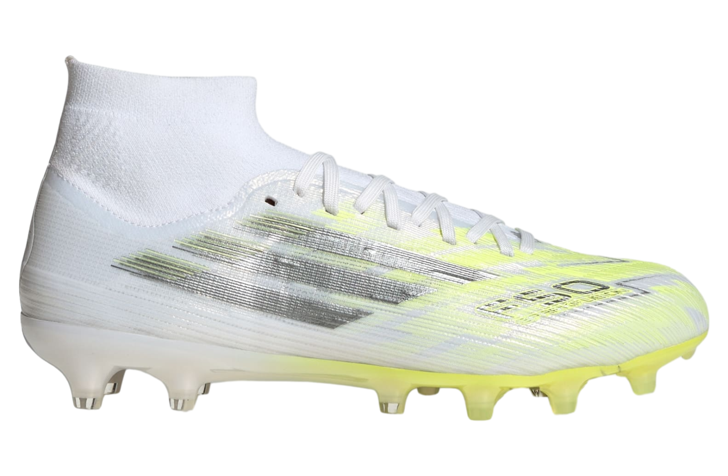 Adidas F50 Sparkfusion Pro Mid Cut FG / Artificial Ground WMNS Cloud White / Iron Metallic