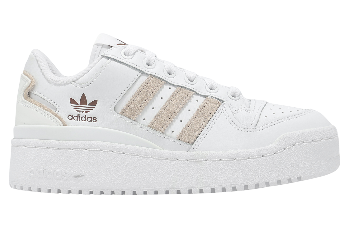 Adidas Forum Bold Stripes W Footwear White / Wonder Taupe