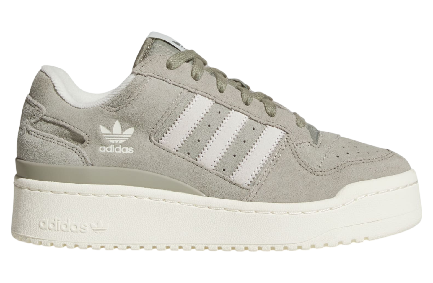 Adidas Forum Bold Stripes Wmns Silver Pebble / Off White