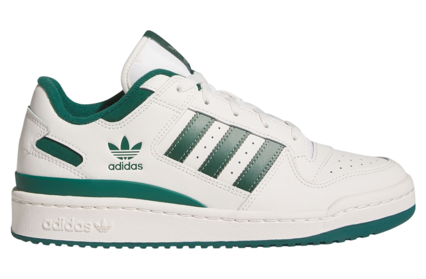 Adidas Forum Low CL Cloud White / Collegiate Green / Silver Green