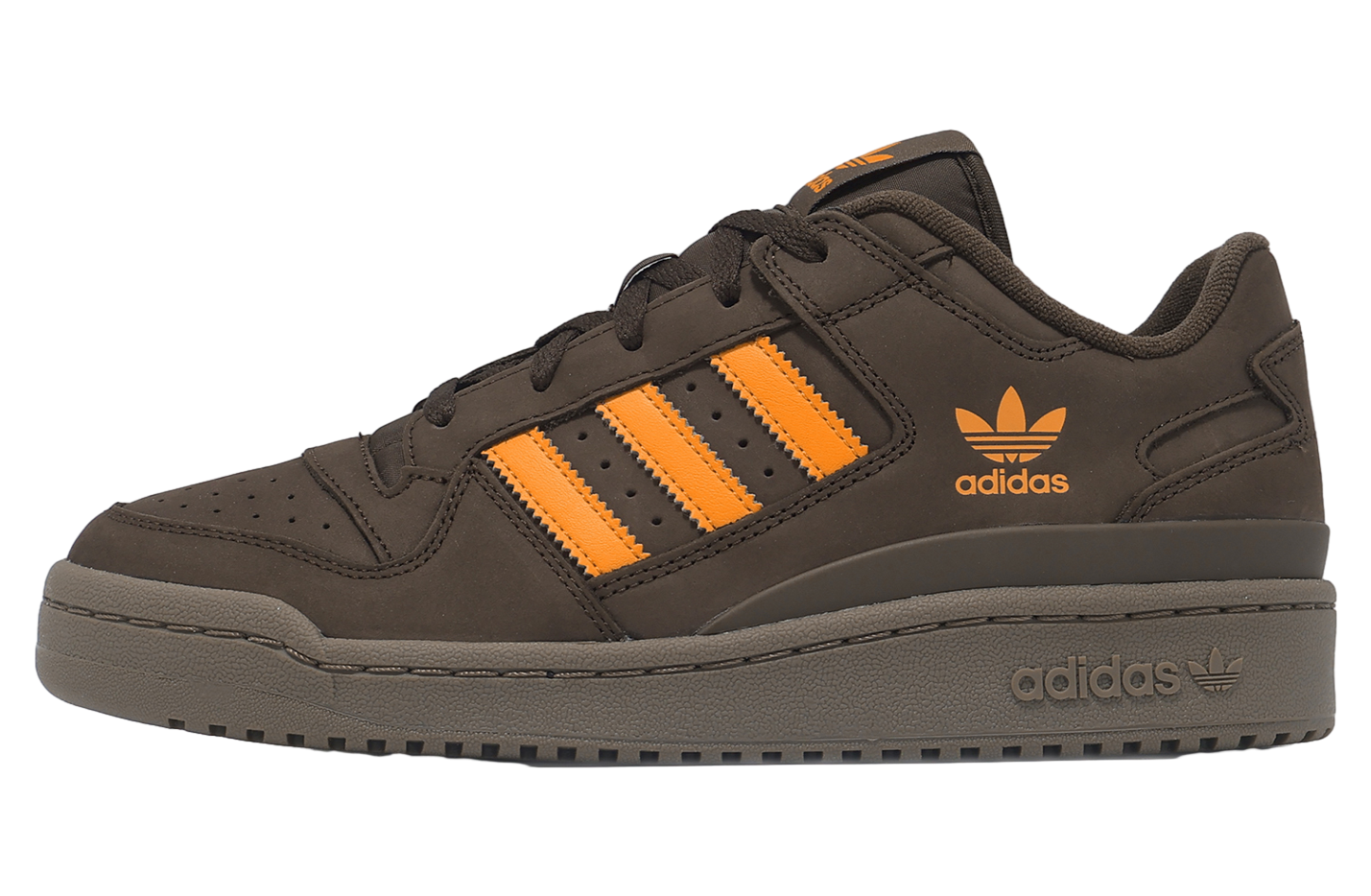 Adidas Forum Low Cl Dark Brown / Orange