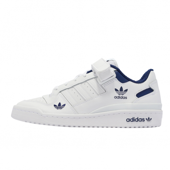Blue adidas White Cloud Low Victory Forum H01673
