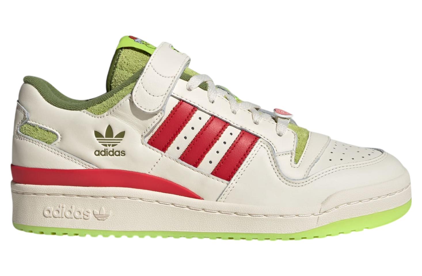 Adidas Forum Low x The Grinch Cream White / Collegiate Red