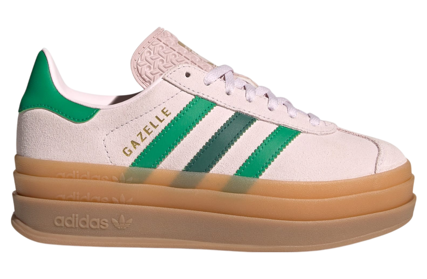 Adidas Gazelle Bold GS Almost Pink / Court Green