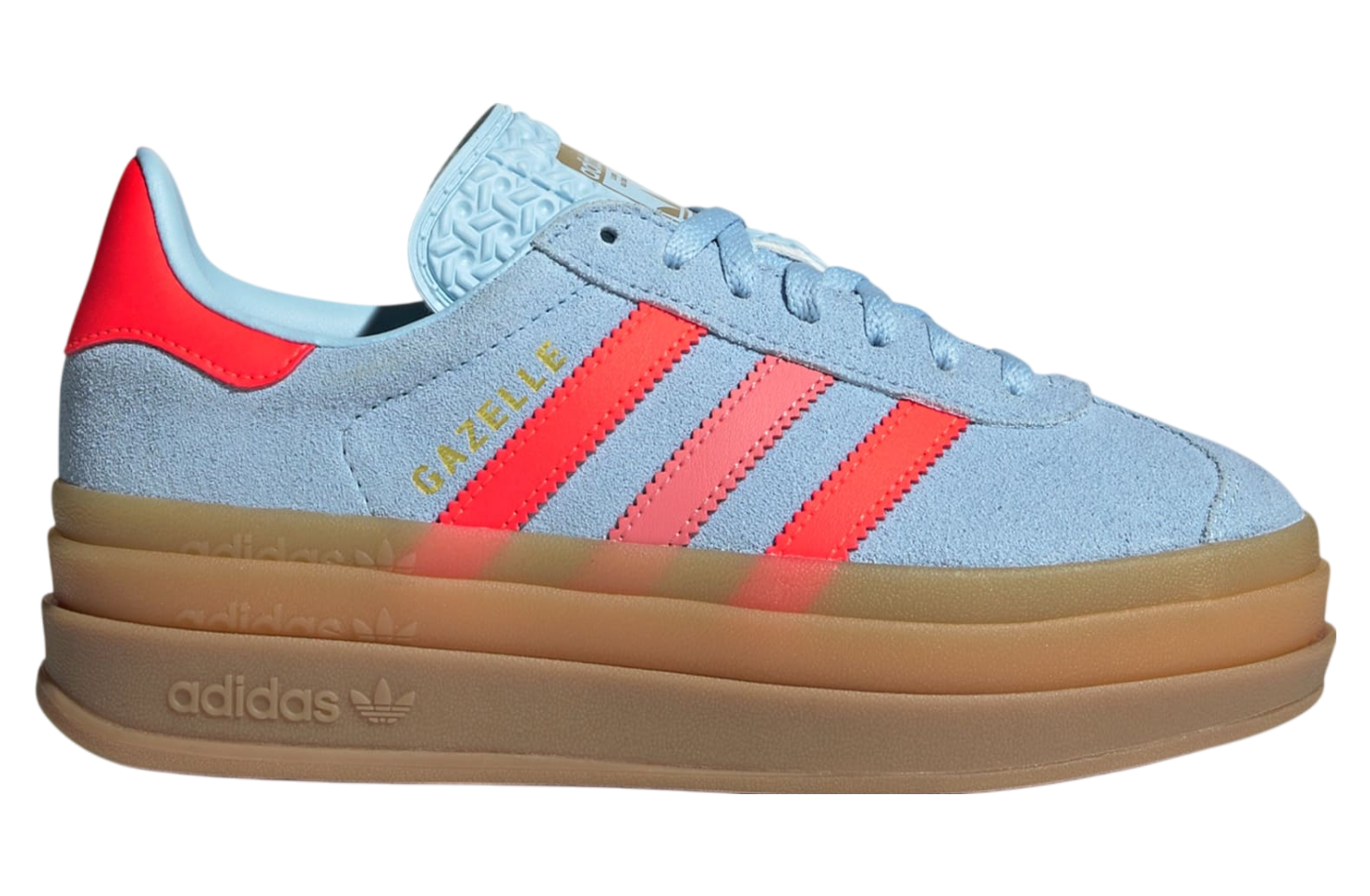 Adidas Gazelle Bold GS Clear Sky / Solar Red - Jun 2025