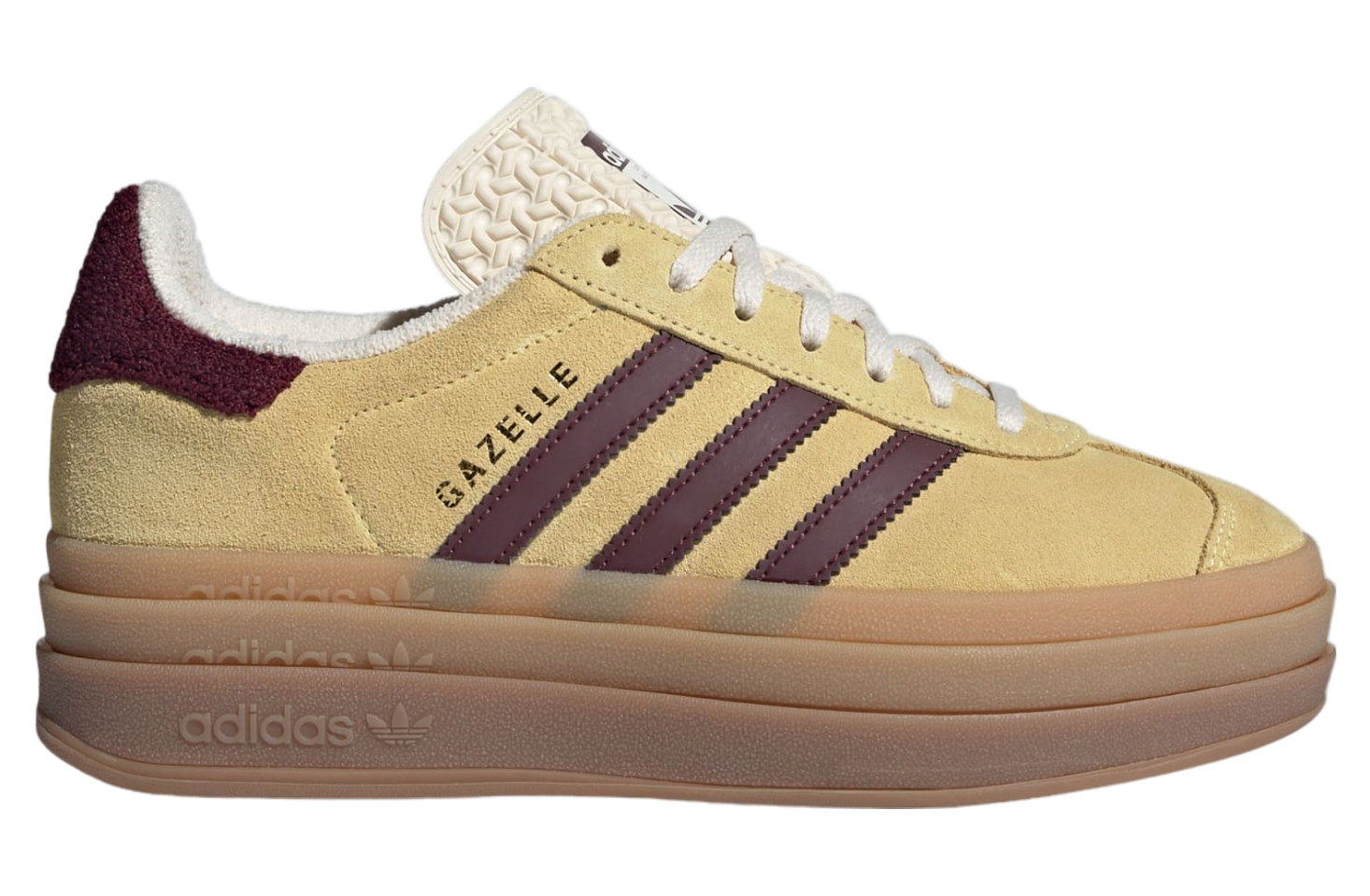 Adidas Gazelle Bold WMNS Almost Yellow / Maroon