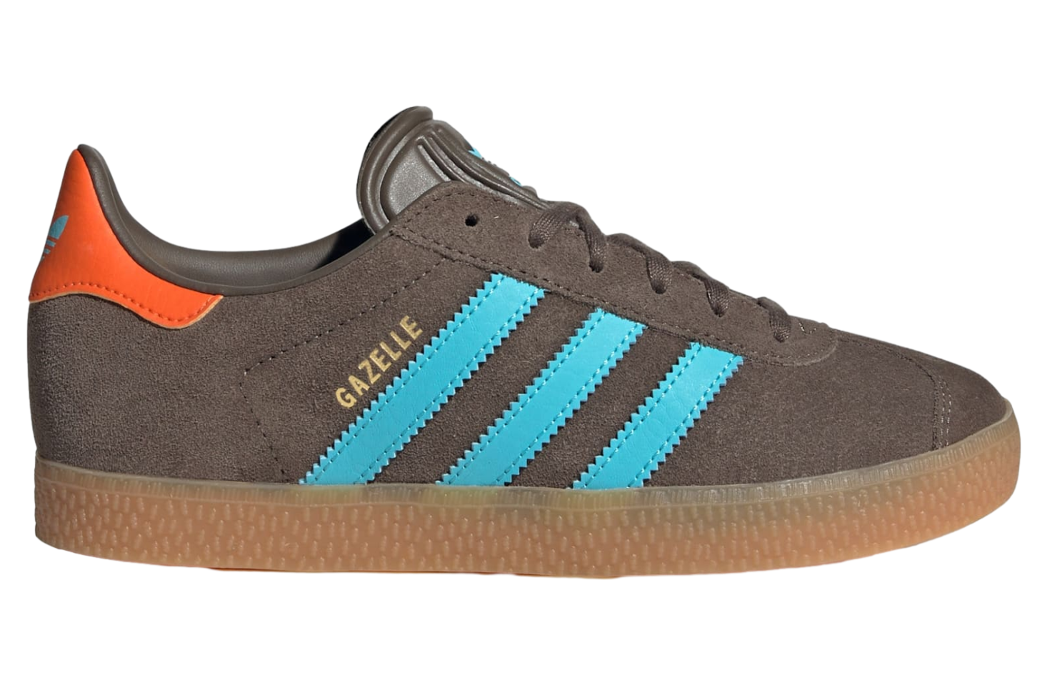 Adidas Gazelle GS Cargo Brown / Blue Glow