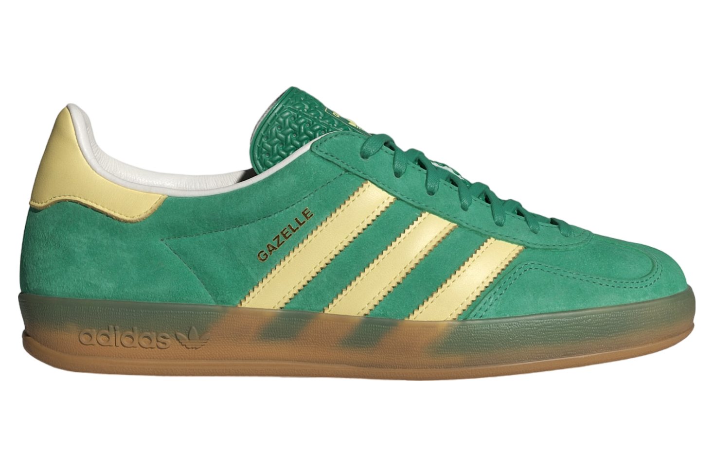 Adidas Gazelle Indoor WMNS Semi Court Green / Almost Yellow