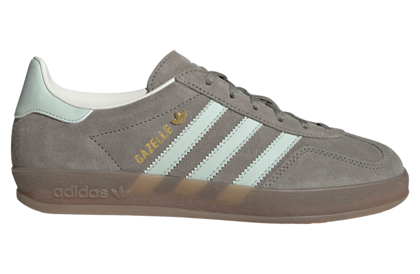 Adidas Gazelle Indoor WMNS Silver Pebble / Linen Green