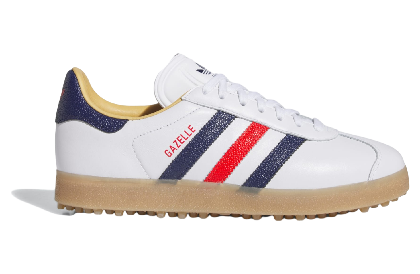Adidas Gazelle Leather Spikeless Cloud White / Dark Blue