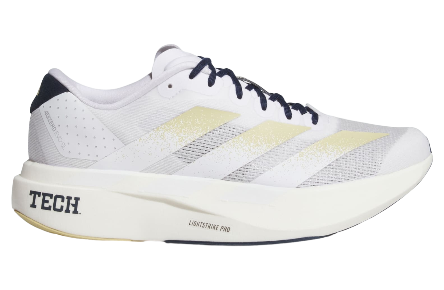 Adidas Georgia Tech Yellow Jackets Adizero Evo SL Cloud White / Team Sand