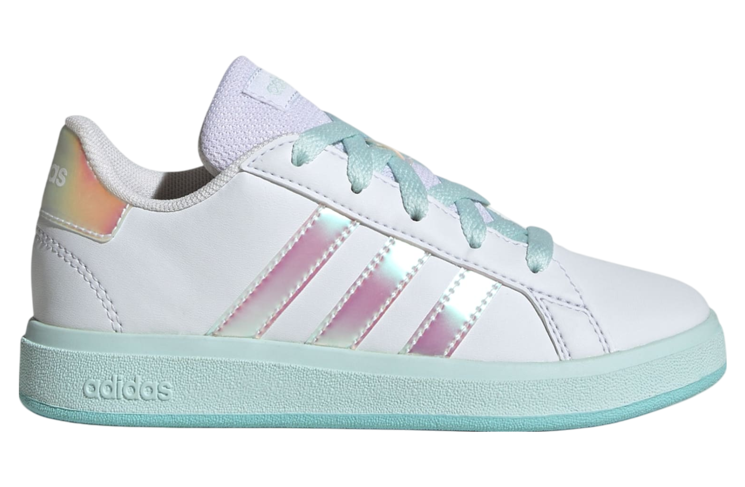 Adidas Grand Court Lifestyle Lace GS Cloud White / Flash Aqua