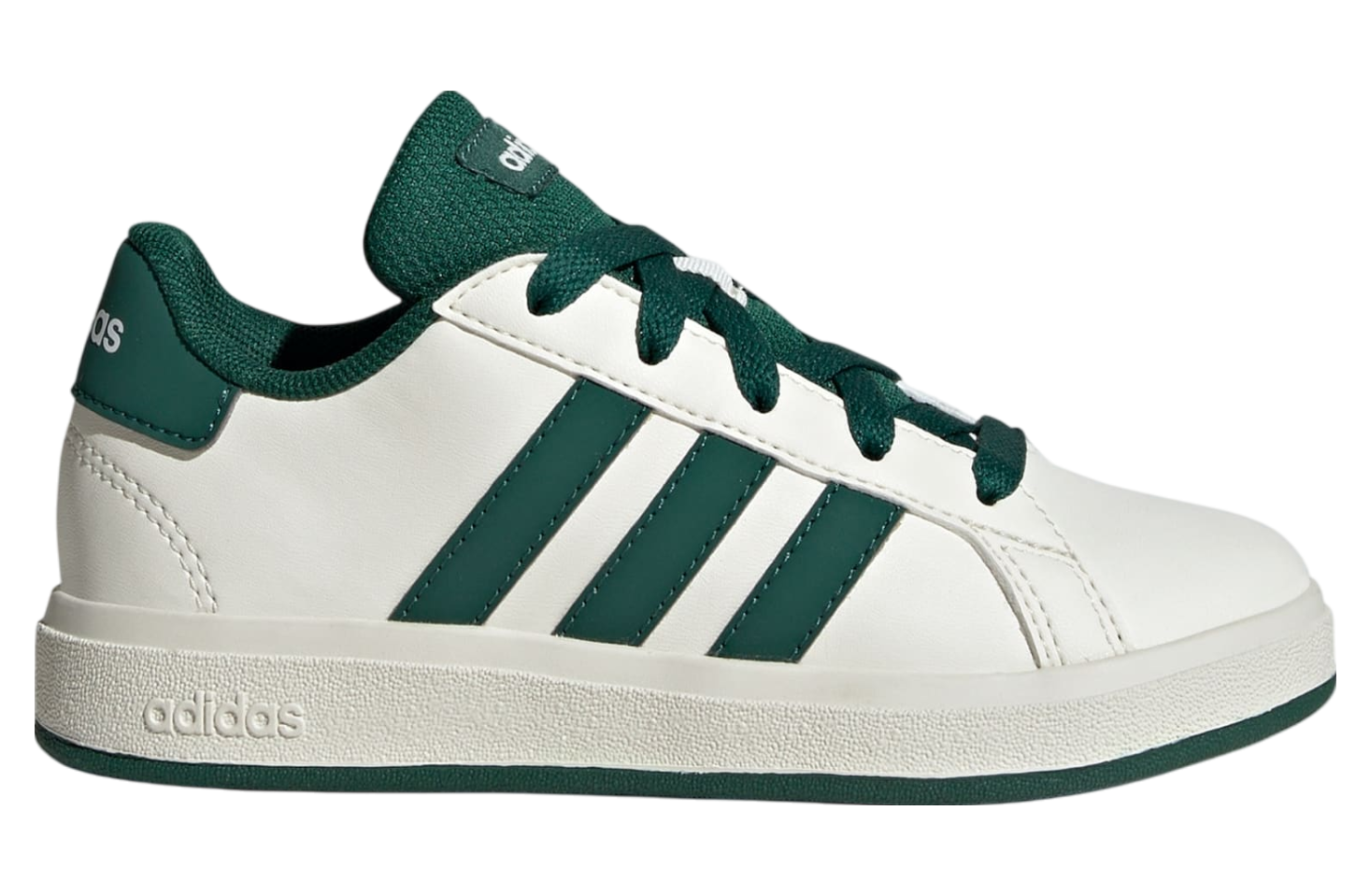 Adidas Grand Court Lifestyle Lace-Up GS Off White / Collegiate Green