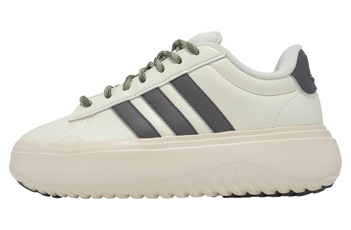 Adidas Grand Court Platform Ivory / Black