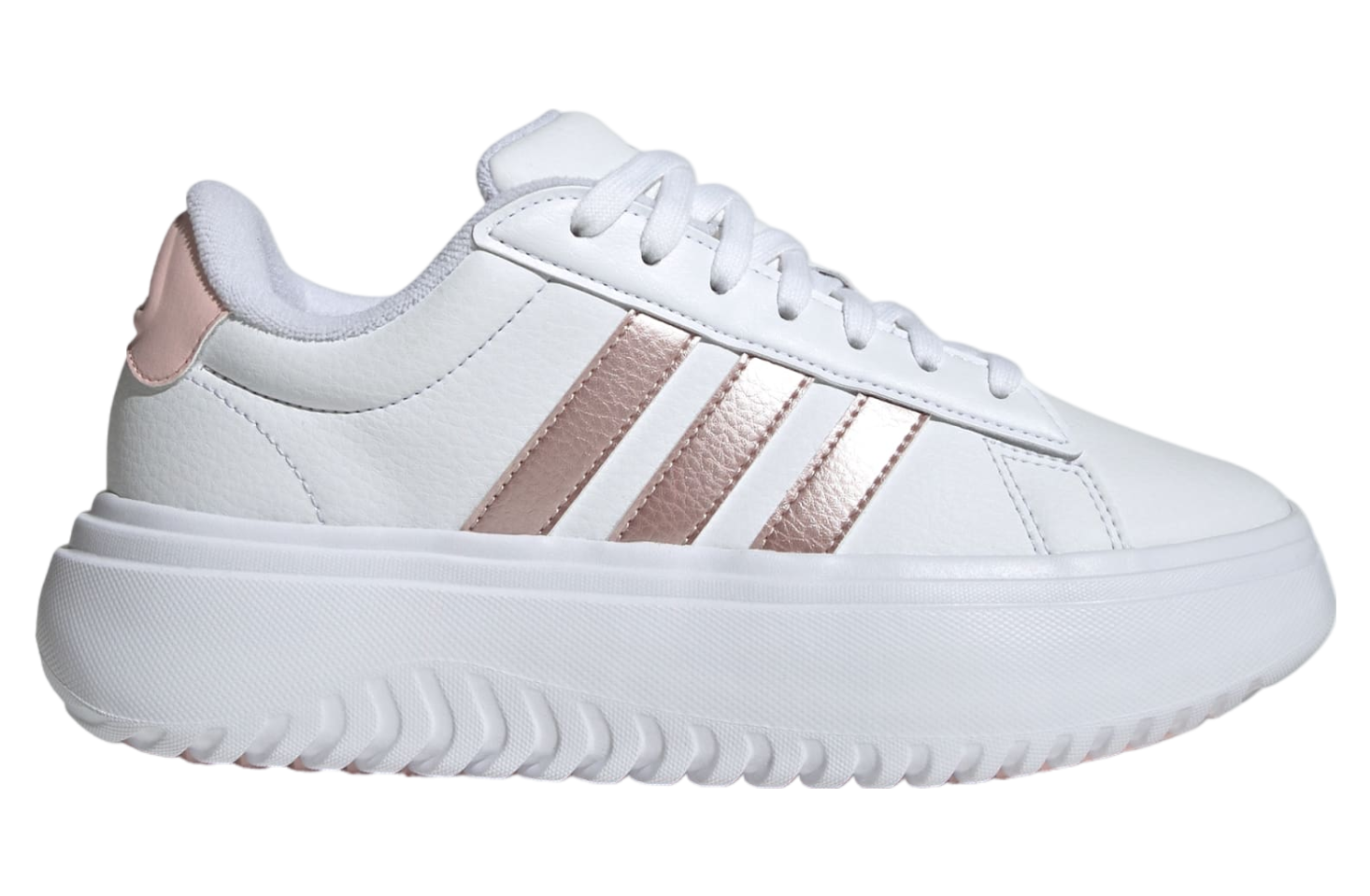 Adidas Grand Court Platform WMNS Cloud White / Sandy Pink Met.