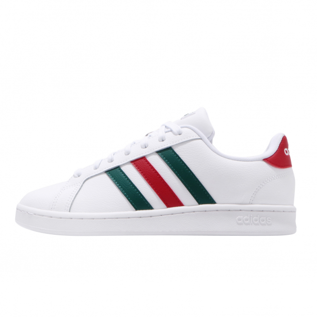 adidas Grand Court White Green Red FW5906