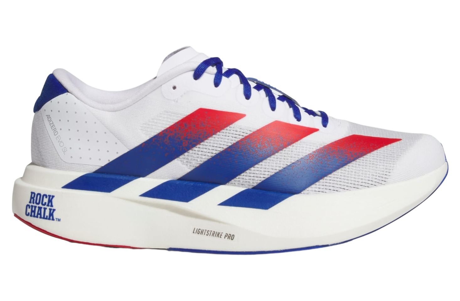 Adidas Kansas Jayhawks Adizero Evo SL Cloud White / Collegiate Royal