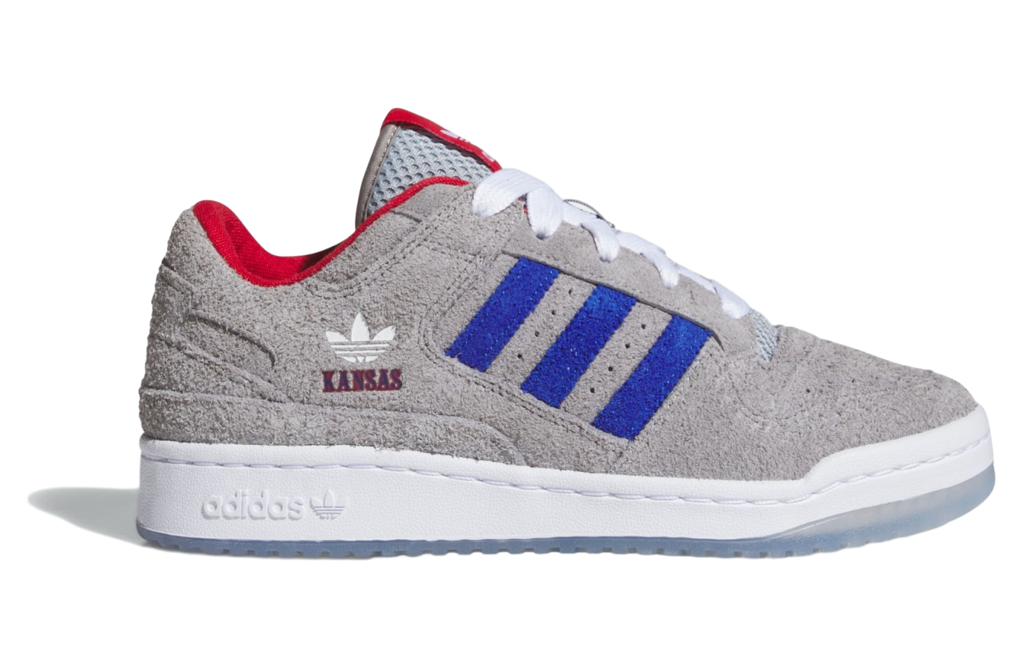 Adidas Kansas Jayhawks Forum Low CL Collegiate Royal / Cloud White