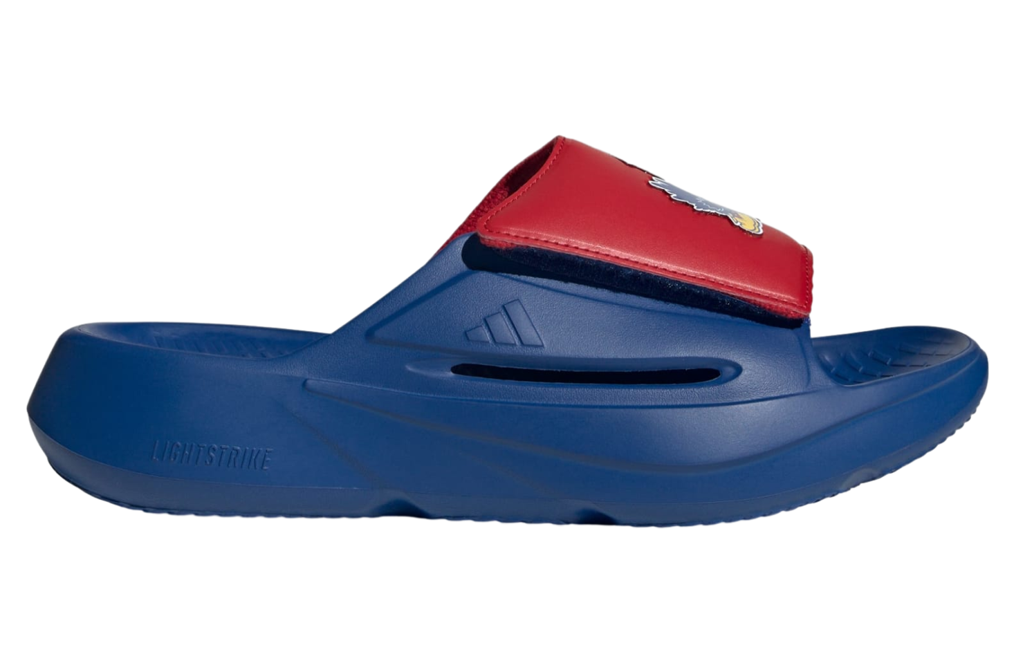 Adidas Kansas Jayhawks Lightblaze Slide Collegiate Royal / Cloud White