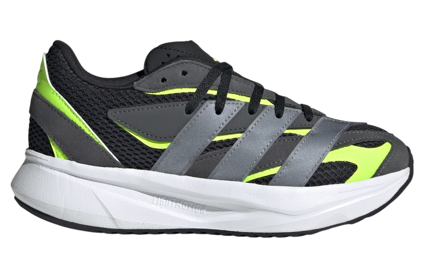 Adidas Lightblaze Gs Core Black / Iron Metallic / Lucid Lemon