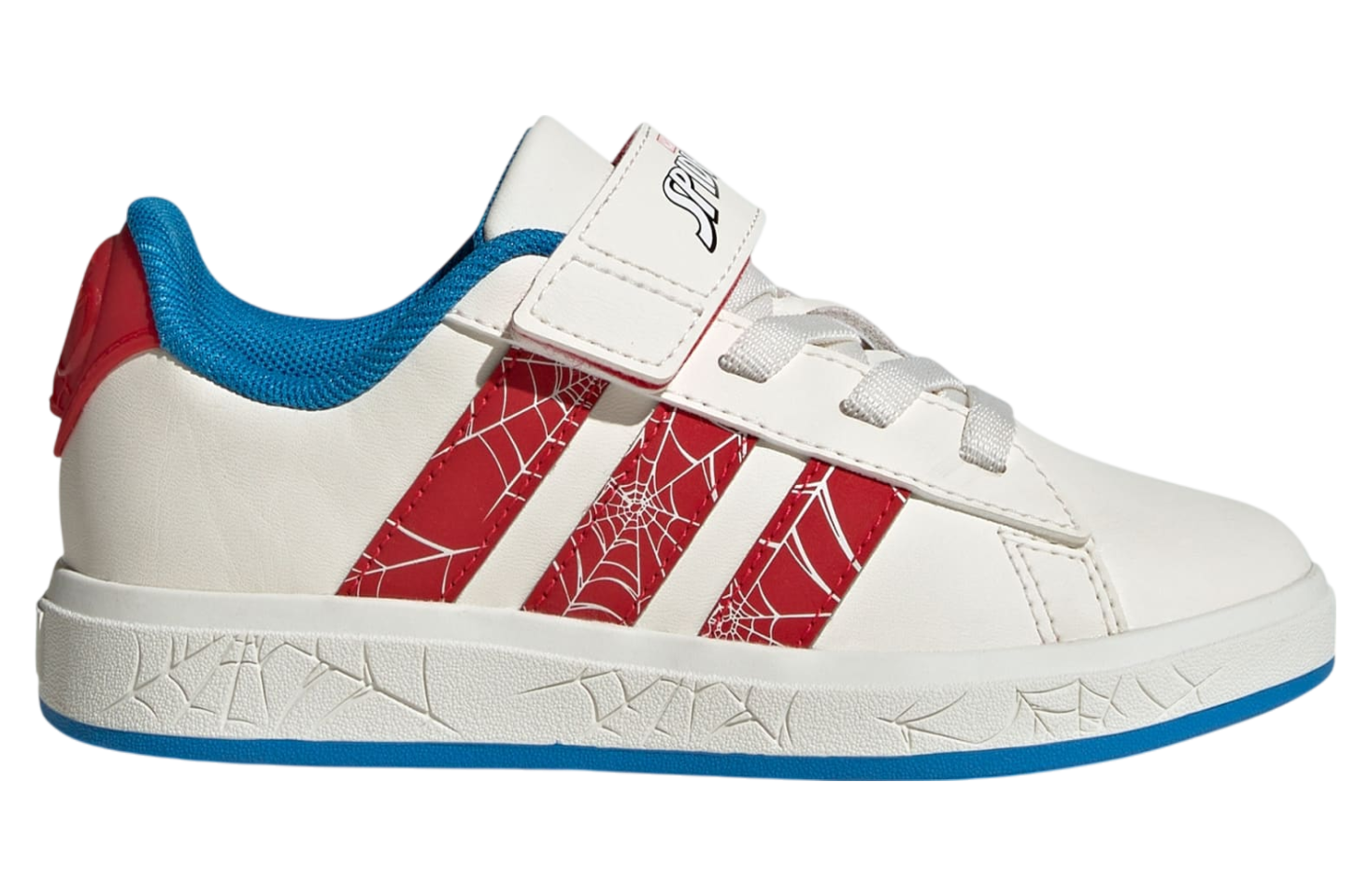 Adidas Marvel Spider-man Grand Court Gs Cloud White / Pure Ruby