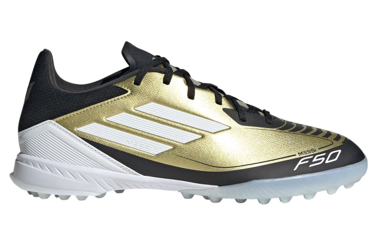 Adidas Messi F50 League Turf Gold Metallic / Cloud White