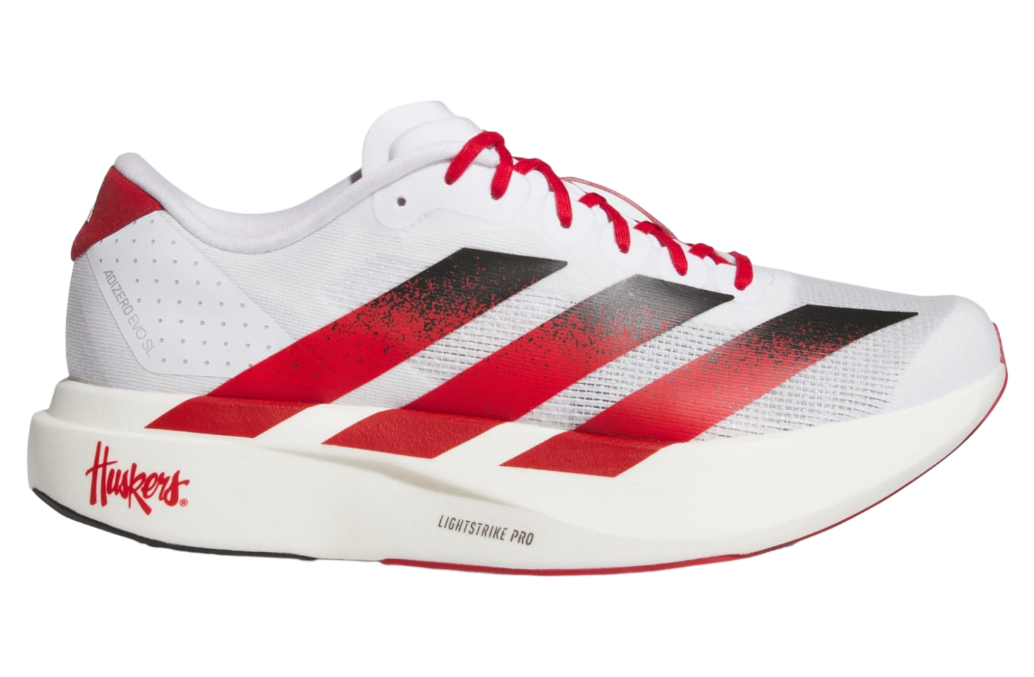 Adidas Nebraska Cornhuskers Adizero Evo SL Cloud White / Team Power Red