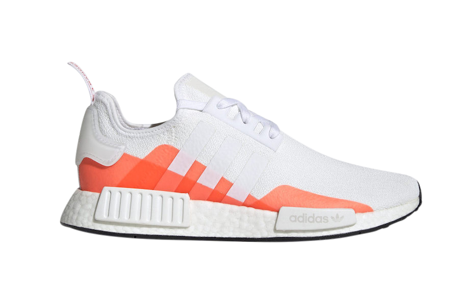 adidas NMD R1 Outdoor Pack White Solar Red EE5083 KicksOnFire.com