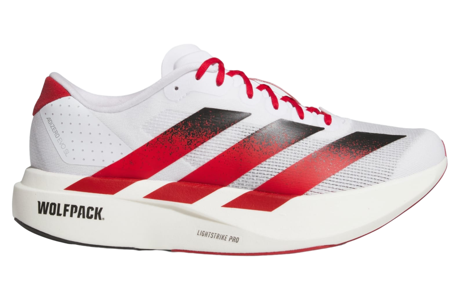 Adidas North Carolina Wolfpack Adizero Evo SL Cloud White / Team Power Red