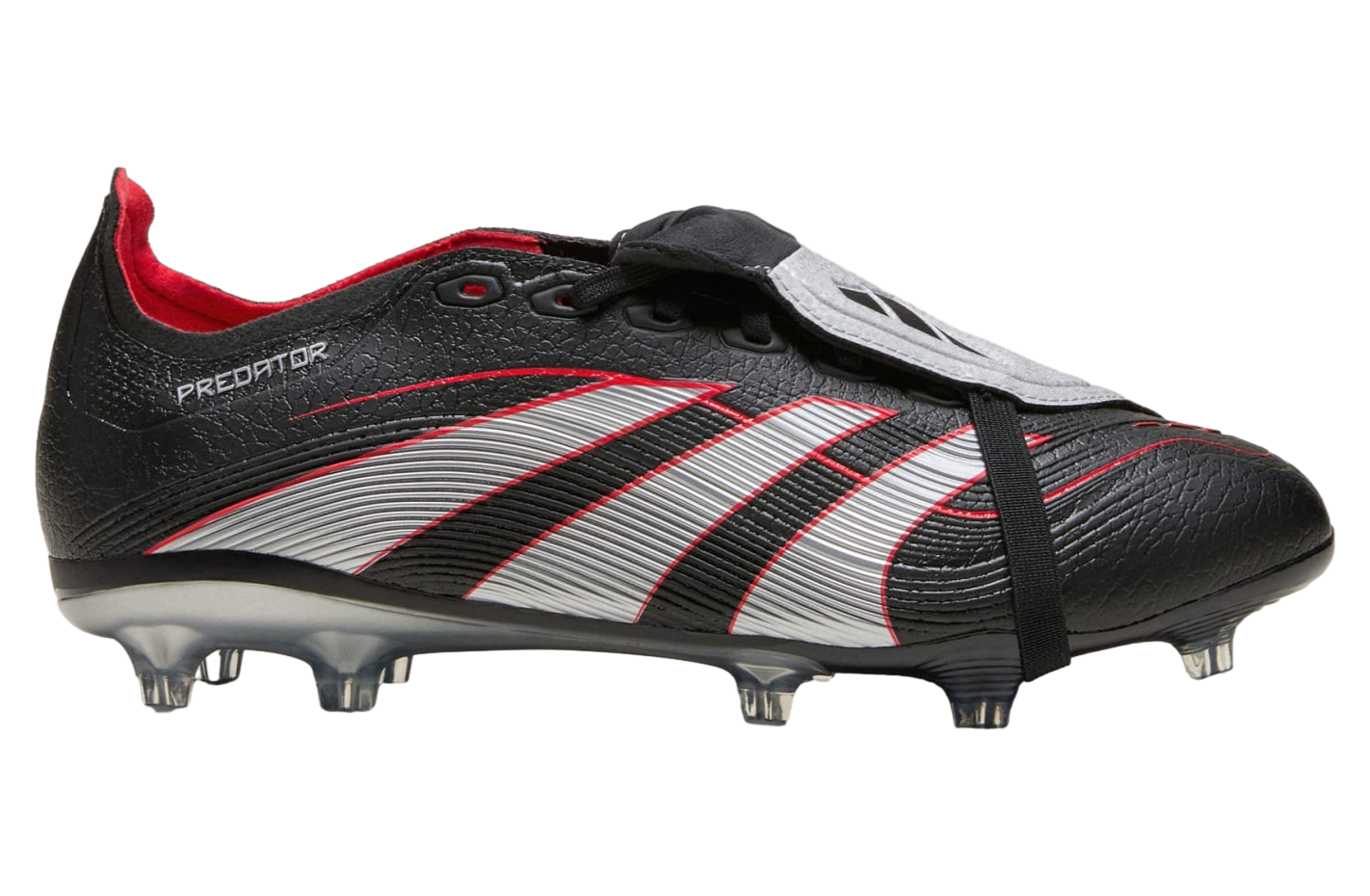 Adidas Predator League Bsr Fold-Over Tongue FG/MG Core Black / Silver Metallic