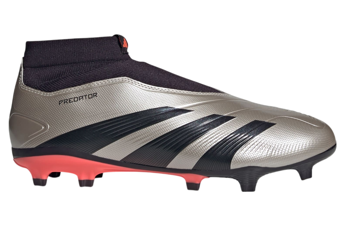 Adidas Predator League Laceless FG Platinum Metallic / Aurora Black