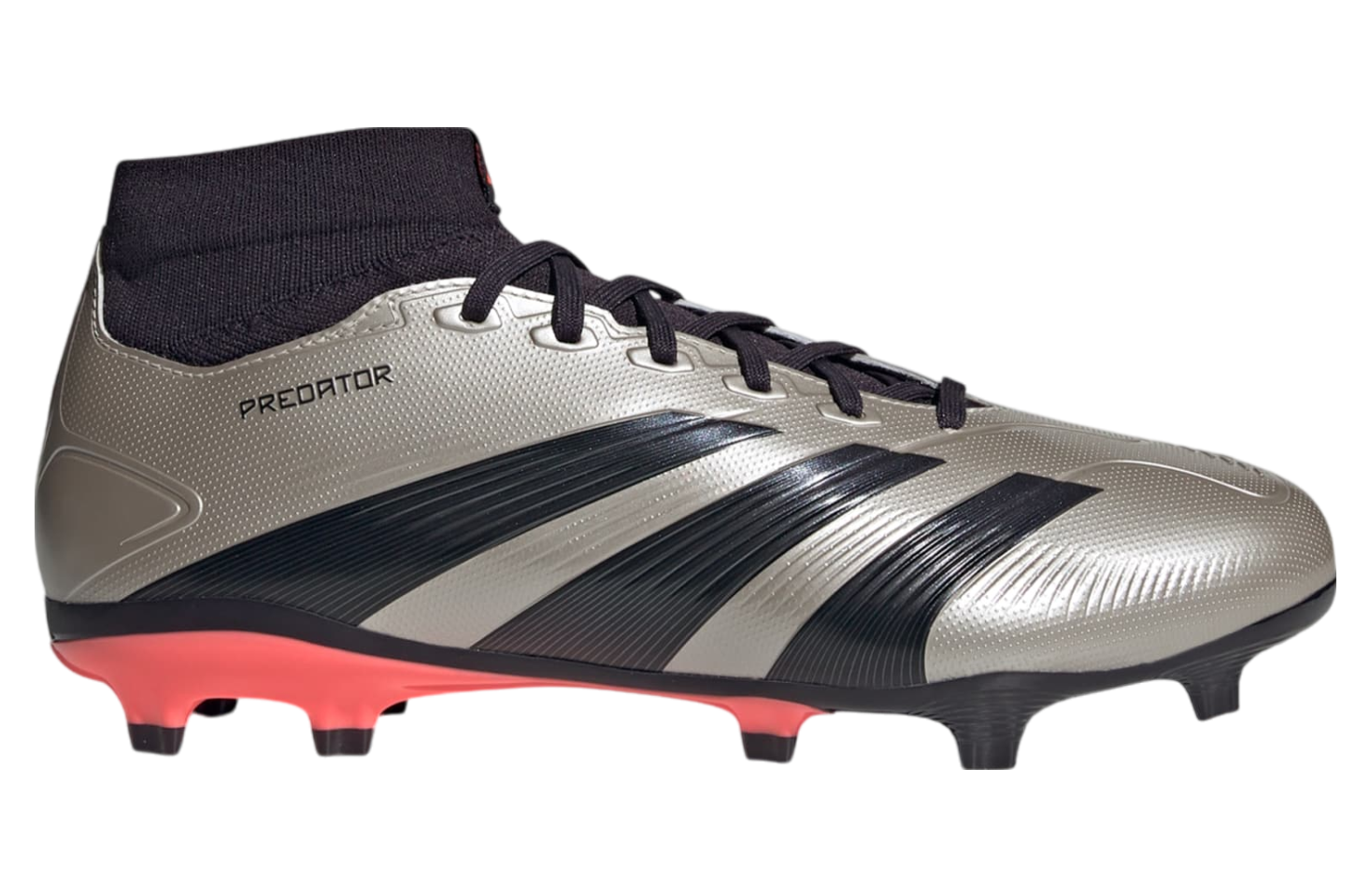 Adidas Predator League Sock FG Platinum Metallic / Aurora Black