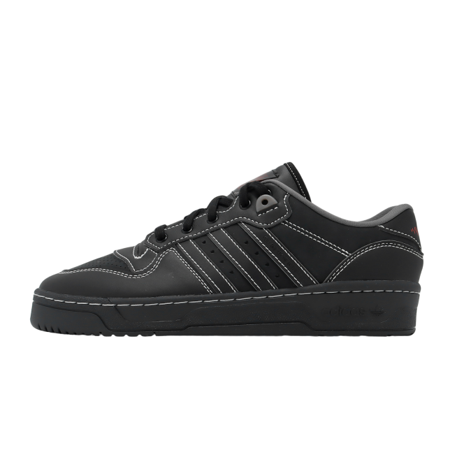 Adidas Rivalry Low Core Black / Bright Red ID6271