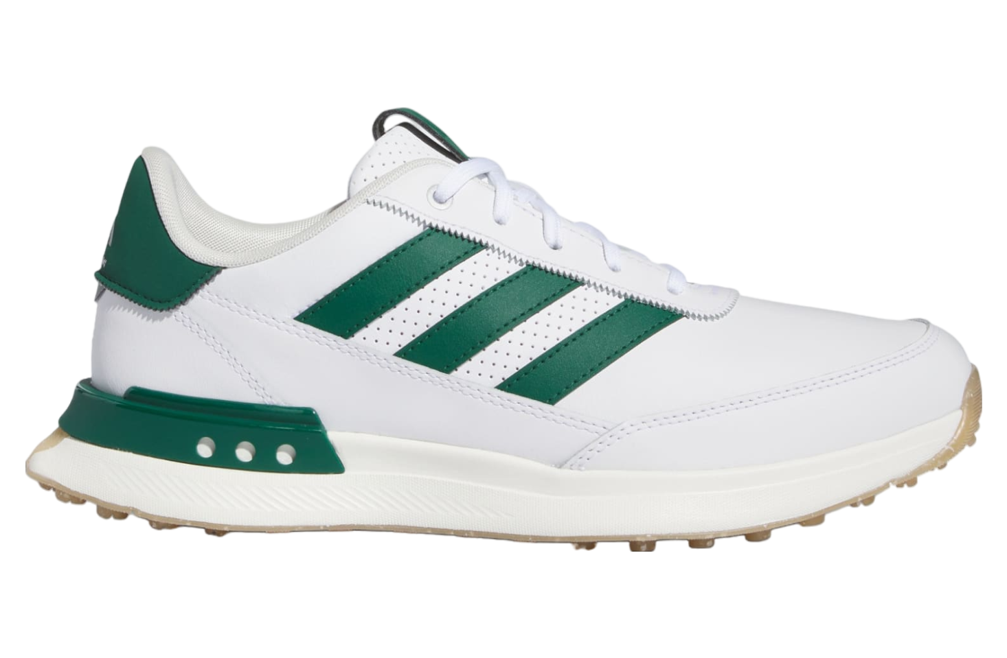 Adidas S2g Spikeless Leather 24 Golf Cloud White / Collegiate Green