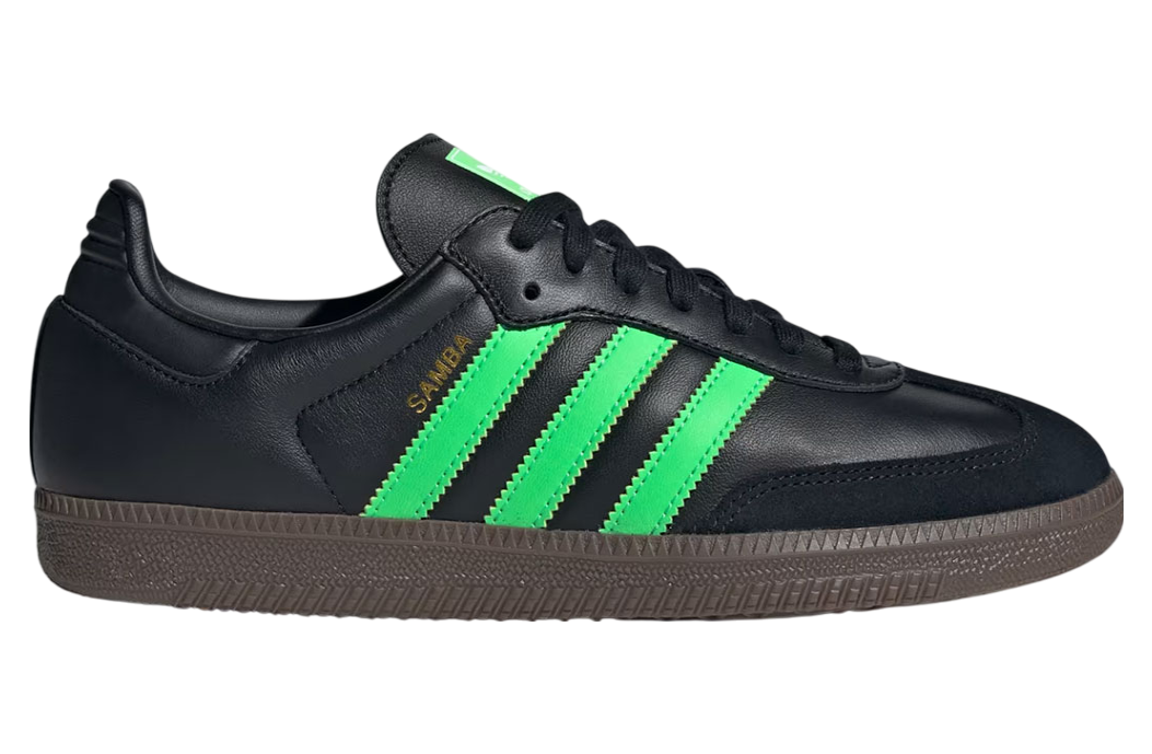 Adidas Samba Core Black / Screaming Green
