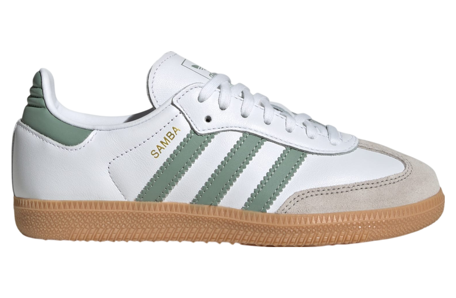 Adidas Samba OG GS Cloud White Silver Green Nov 2024 JP5479 KicksOnFire