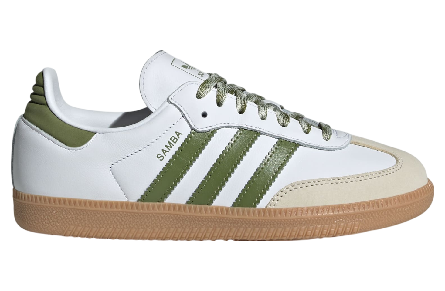 SIMESABA☆ Adidas Samba OG WMNS Cloud White / Tech Olive - Jul 2025