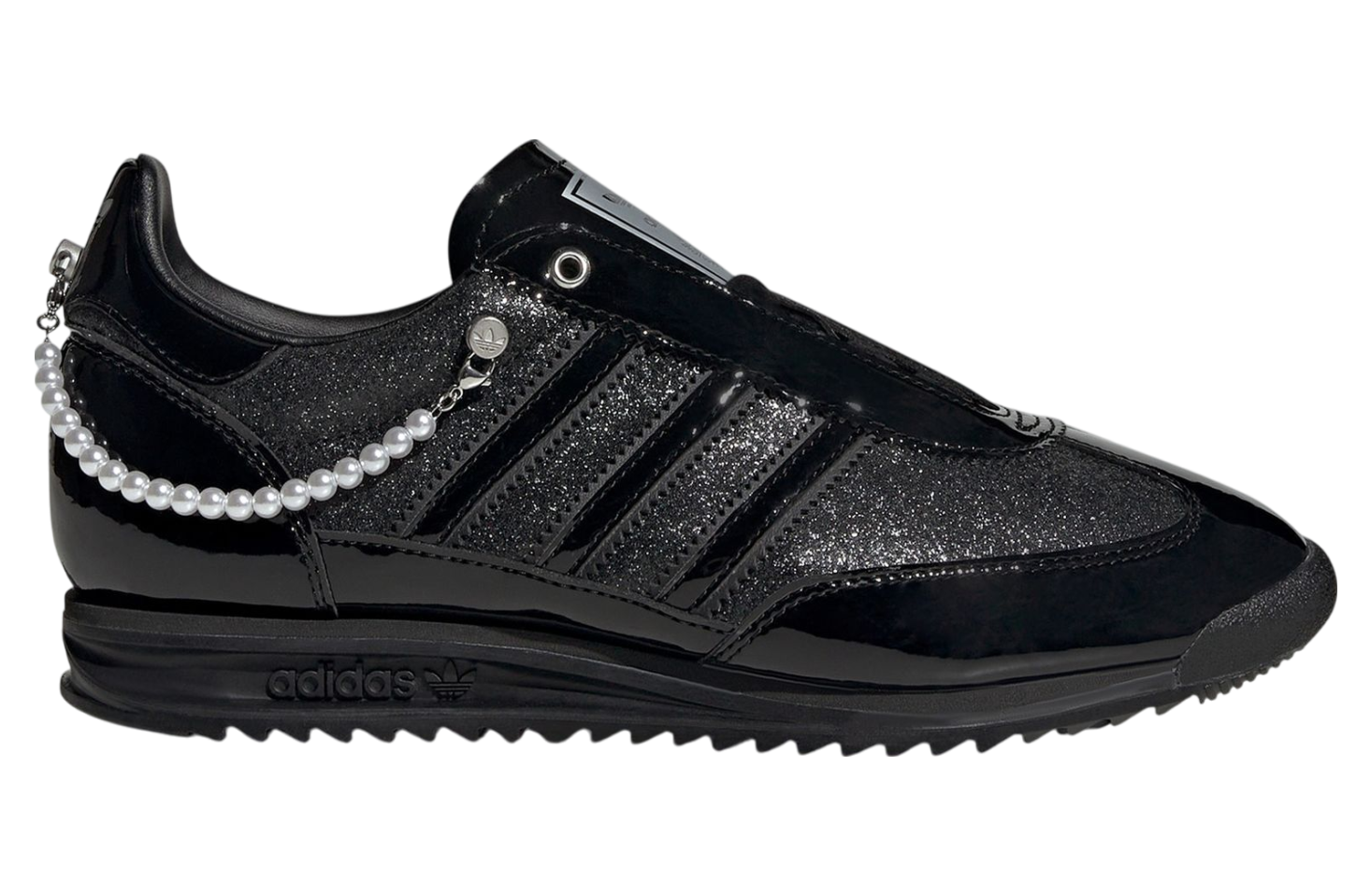 Adidas SL 72 Black Patent Pearls