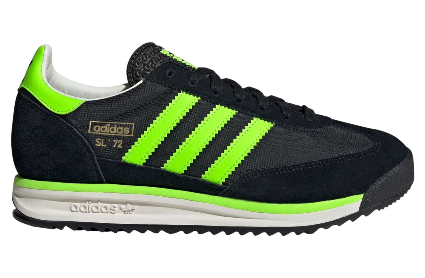 Adidas SL 72 RS Core Black / Solar Green - Jun 2025 - JR8777