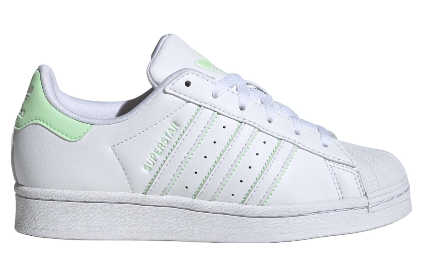 Adidas Superstar GS Cloud White / Semi Green Spark