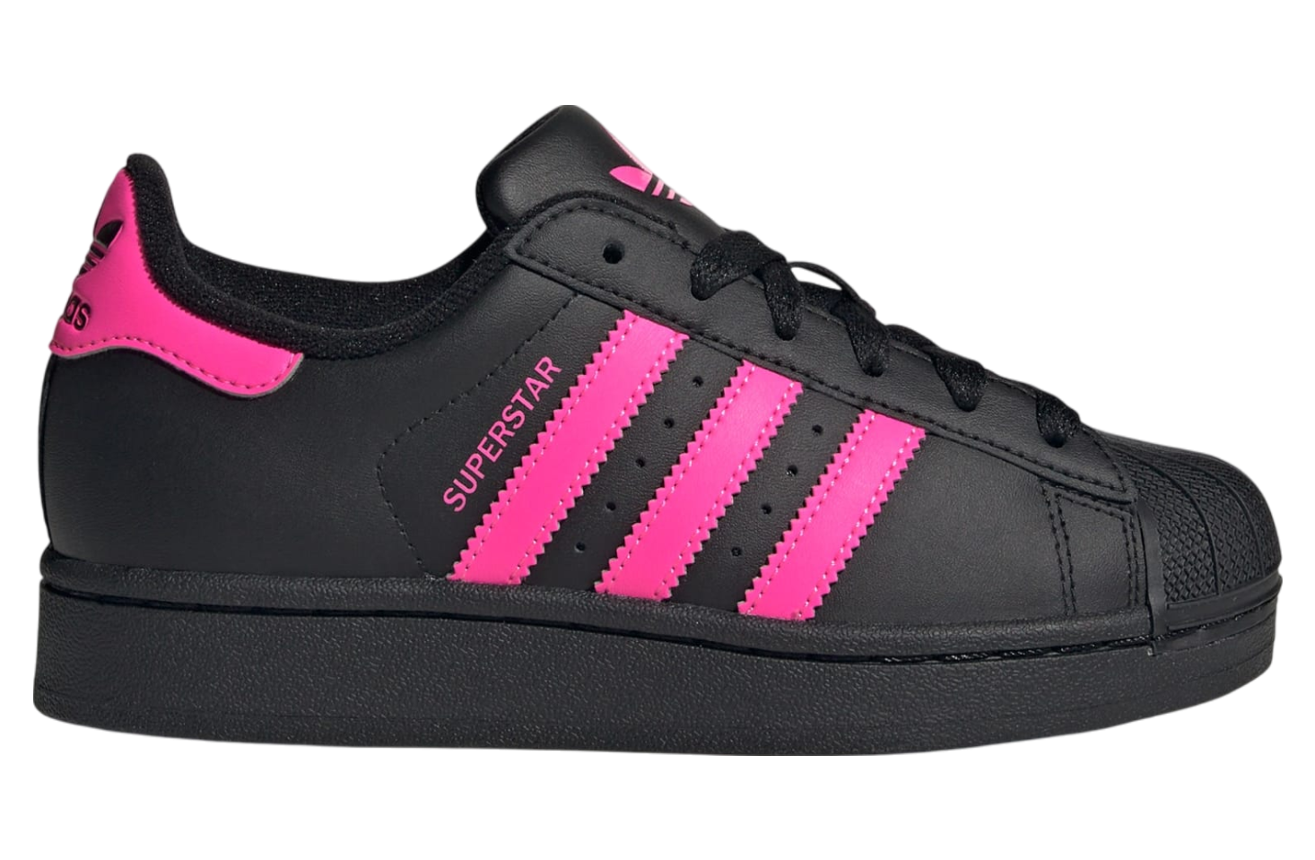 Adidas Superstar II GS Core Black / Lucid Pink - Jun 2025