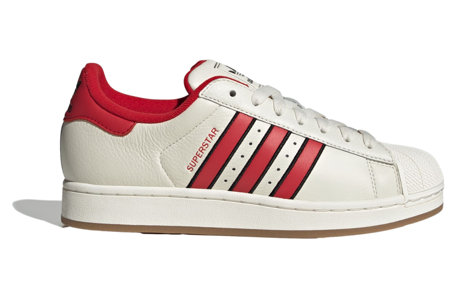 Adidas Superstar II Off White / Better Scarlet
