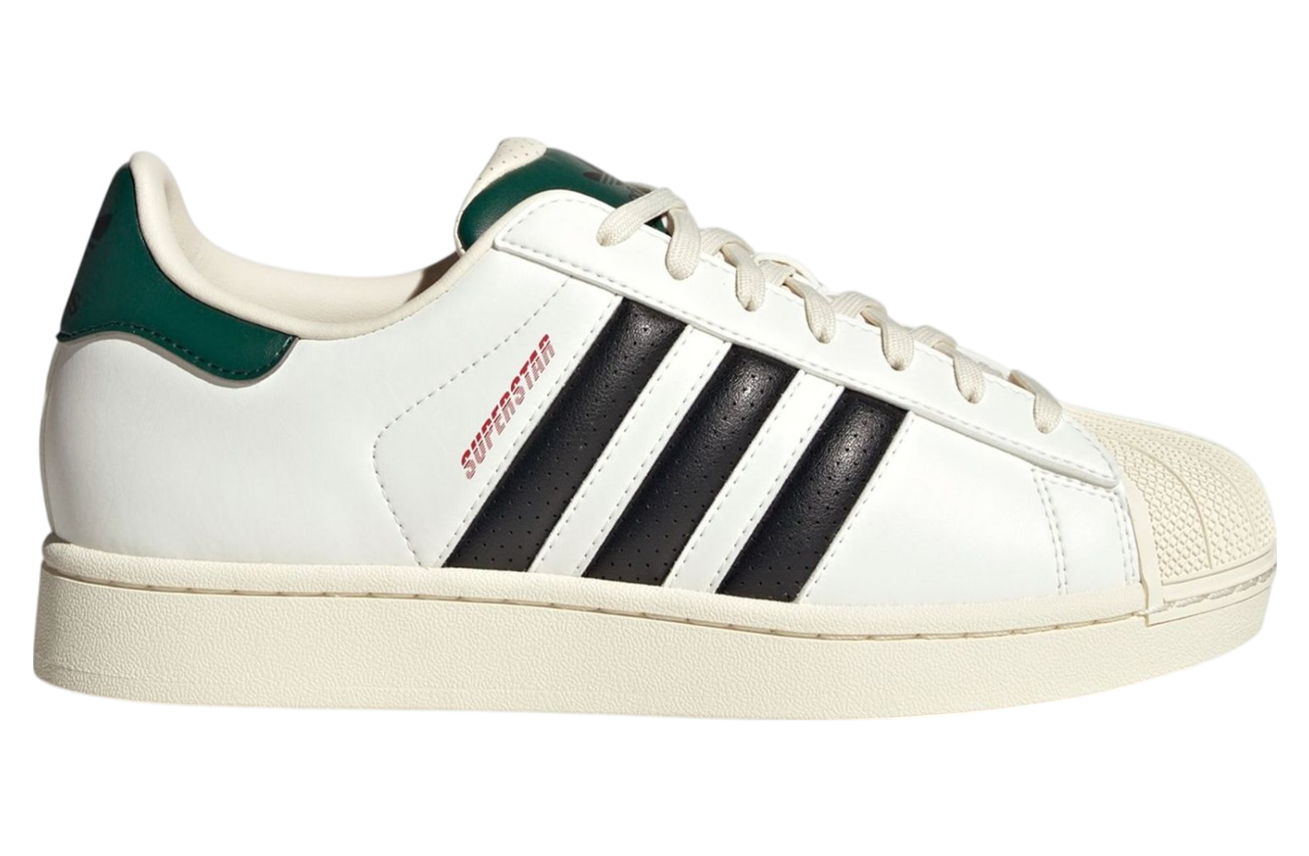 Adidas Superstar White / Black /  Green