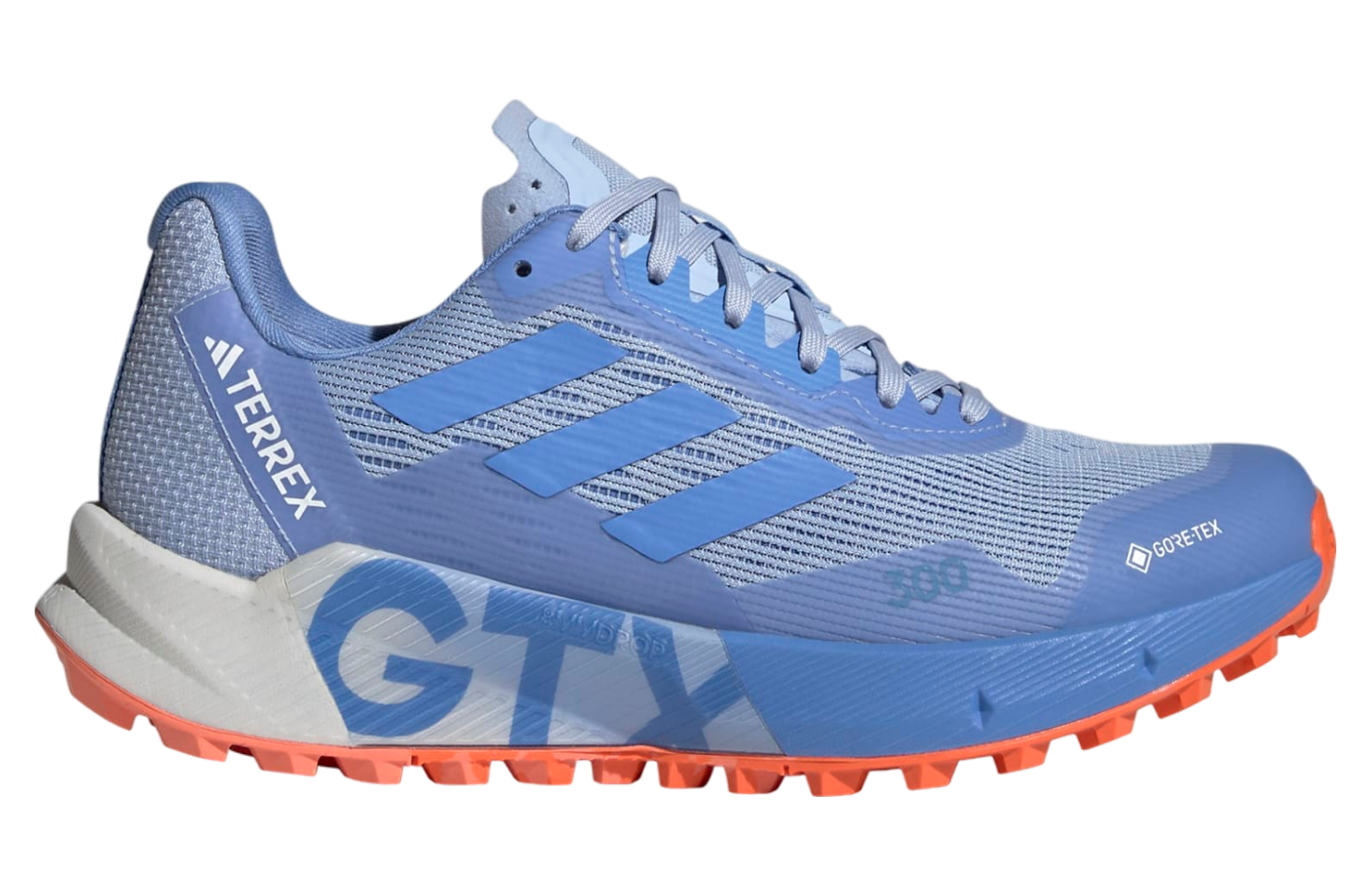 Adidas Terrex Agravic Flow 2.0 Gore Tex Trail WMNS Blue Dawn Blue Fusion Mar 2023 HR1147 KicksOnFire