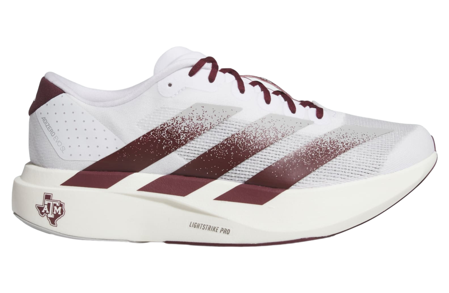 Adidas Texas A&m Aggies Adizero Evo SL Cloud White / Team Maroon