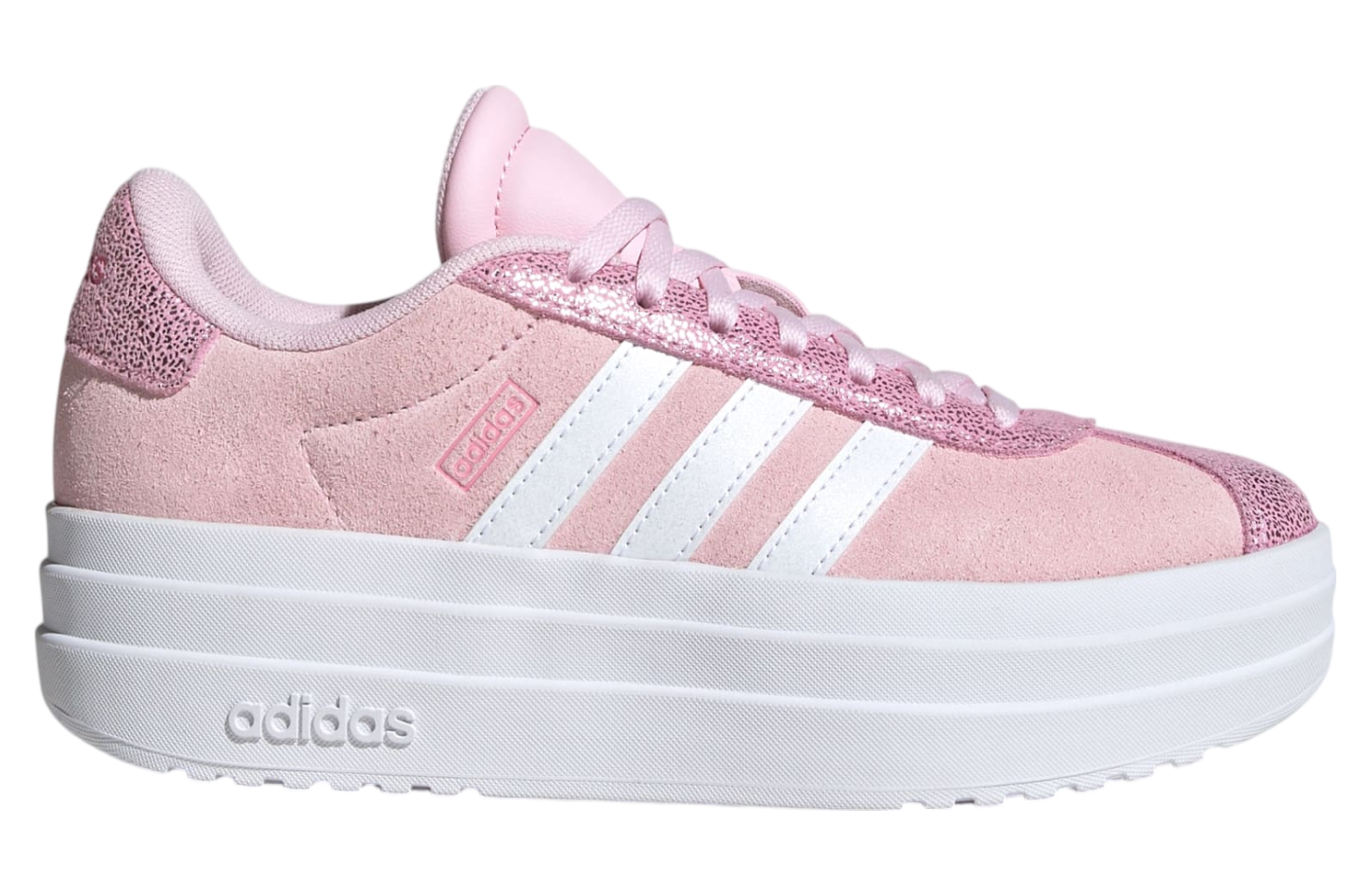 Adidas Vl Court Bold Gs Clear Pink / Cloud White