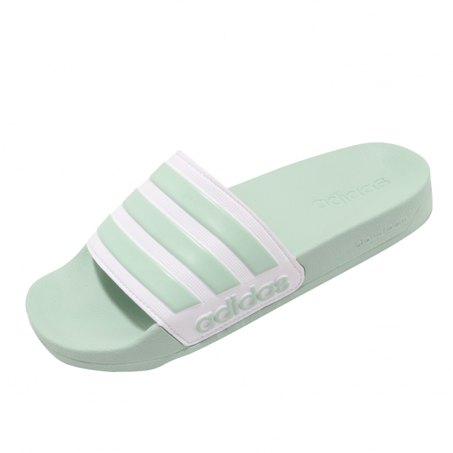 adidas WMNS Adilette Shower Green Tint Cloud White EG1885 - KicksOnFire.com