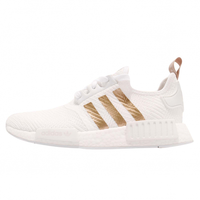 nmd r1 gold and white
