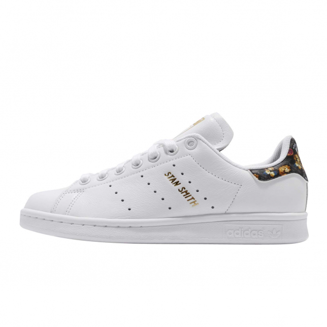 adidas Originals Stan Smith trainers in off white and gold